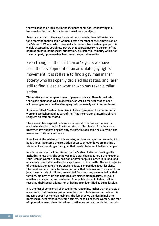 of homosexuality statistics Ireland decriminalisation of homosexuality statistics Ireland decriminalisation